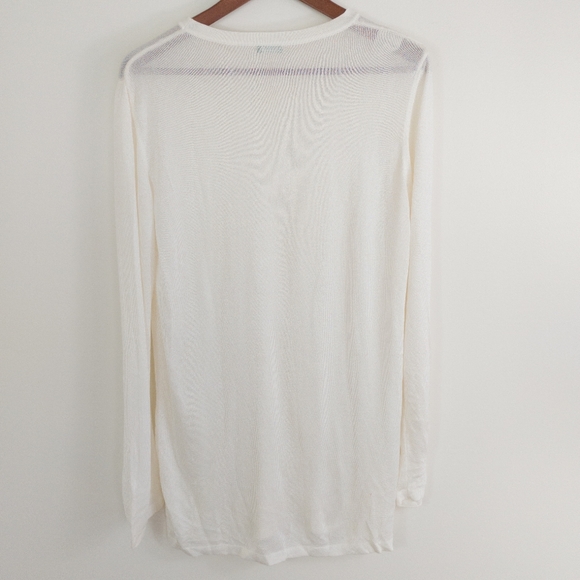 United Colors Of Benetton Crew Neck Long Sleeve Top Made in Italy Size Large - Picture 8 of 8